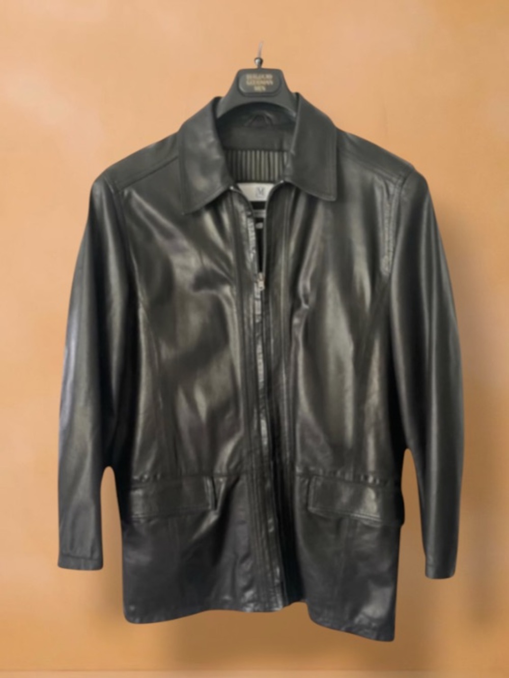 BRUNO MAGLI MENS LEATHER JACKET SIZE 36 ITALY